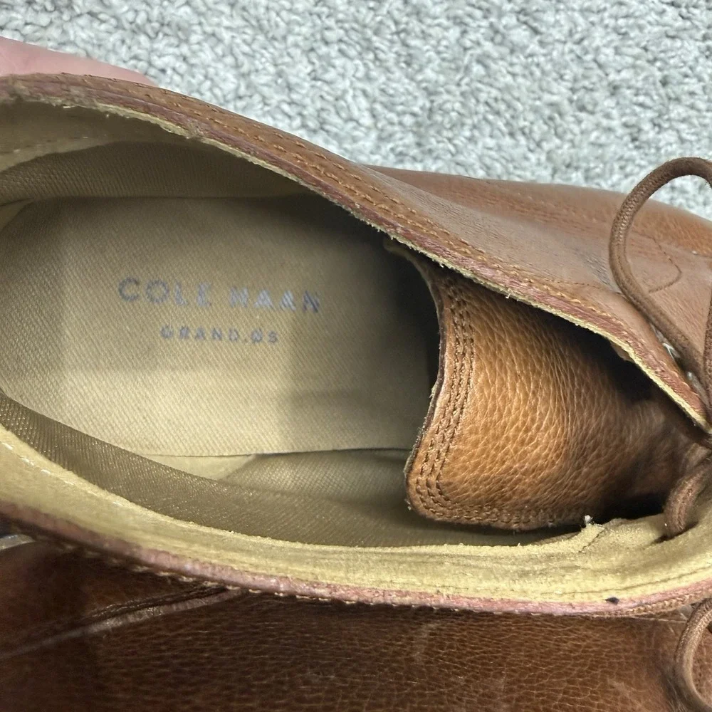 Cole Haan Grand.0s C23429 Chukka Boots Cap Toe shoes Brown Men's 12M
